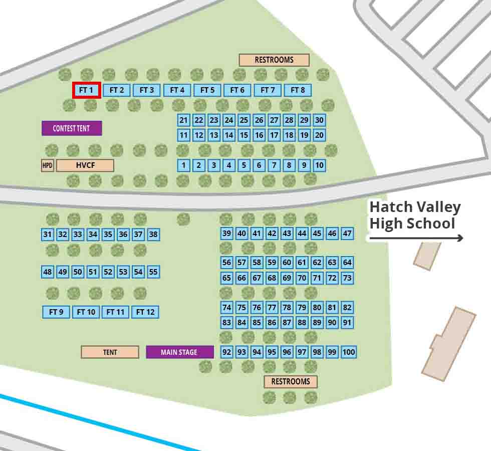 Hatch Festival Map with Food Truck 1 location